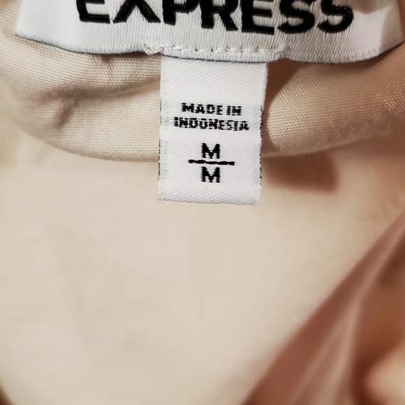 EXPRESS. BEIGE. PEASANT TOP, LIKE NEW, MEDIUM, CROP - Picture 5 of 6